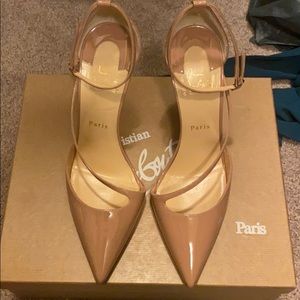 Christian louboutin nude heel sz 40